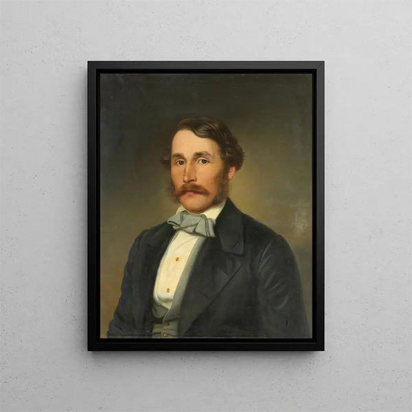 Portrait de Lorenz Faller - Daniel Cornelius Gesell — inramlat konstverk på väggen