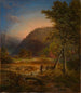 Vue du château de Neu-Eberstein près de Gernsbach dans la vallée de la Murg - Daniel Fohr — vy av konstverket