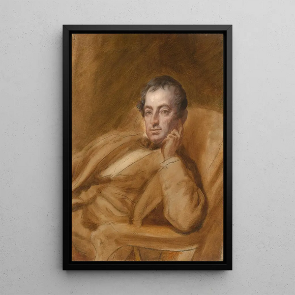 Washington Irving - Daniel Huntington — inramlat konstverk på väggen