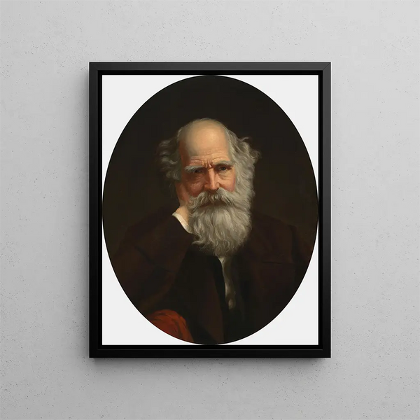 William Cullen Bryant - Daniel Huntington — inramlat konstverk på väggen