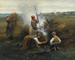 Daniel Ridgway Knight - Burning Brush.webp