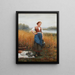 Lunchpaus - Daniel Ridgway Knight — inramlat konstverk på väggen