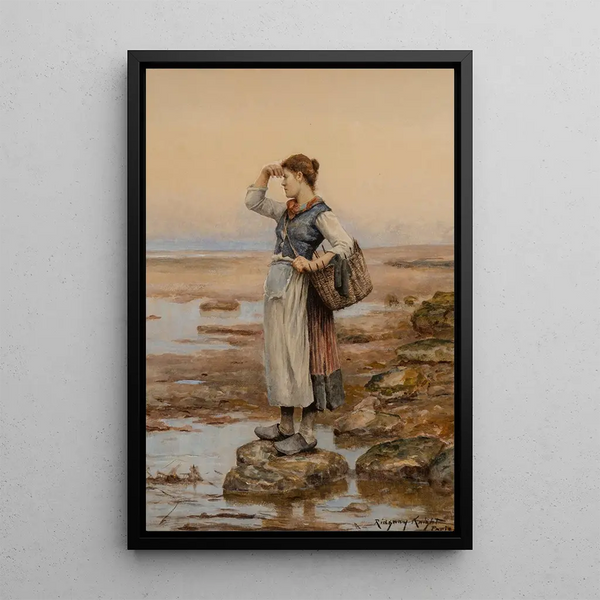 Reproduktion av målningen Les porteuses d'eau - Daniel Ridgway Knight