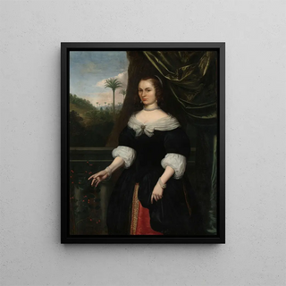 Daniel Vertangen - Portrait of Dina Lems Wife of Jan Valckenburgh.webp