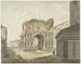 L'arc de Janus quadrifons och en del av S Giorgio in Velabro i Rom - Daniël Dupré — vy av konstverket