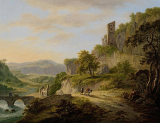 Vue de Civita Castellana - Daniël Dupré — vy av konstverket