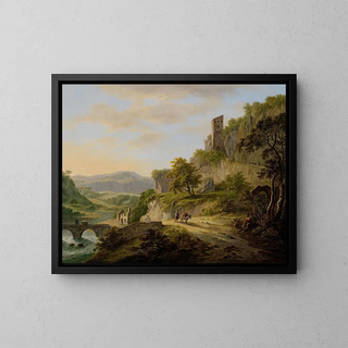 Vue de Civita Castellana - Daniël Dupré — inramlat konstverk på väggen
