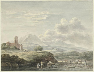 Danil Dupr - Italiaans landschap after Karel du Jardin 1761  1800.webp