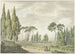 Vue des terrasses de la Villa d'Este à Tivoli - Daniël Dupré — vy av konstverket