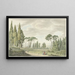 Vue des terrasses de la Villa d'Este à Tivoli - Daniël Dupré — inramlat konstverk på väggen