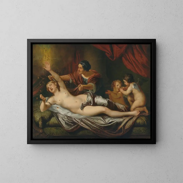 Danaë - Daniel Mijtens den Yngre — inramlat konstverk på väggen