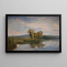 Vue du lac Vejl près de Silkeborg, Jutland - Dankvart Dreyer — inramlat konstverk på väggen