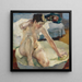 I badkaret II - Leo Putz — inramlat konstverk på väggen