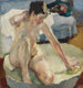 I badkaret II - Leo Putz — vy av konstverket