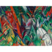 Reproduktion av målningen I regnet - Franz Marc
