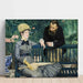 Reproduktion av målningen I växthuset - Edouard Manet