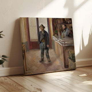 Dans la taverne - Edvard Munch | Reproduction Tableau Décoration murale affiche copie