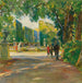 i parken vid Schönbrunn-palatset - August Rieger — vy av konstverket
