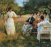 I fruktträdgården - Edmund Charles Tarbell — vy av konstverket