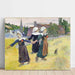 Reproduktion av målningen Danse Bretonne des Filles à Pont Aven av Paul Gauguin