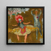 Dansare - Pierre Bonnard — inramlat konstverk på väggen