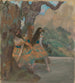 Reproduktion av målningen Dansare av balett bakom kulisserna - Edgar Degas