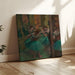 Reproduktion av målningen Danserskor, rosor och grönt - Edgar Degas