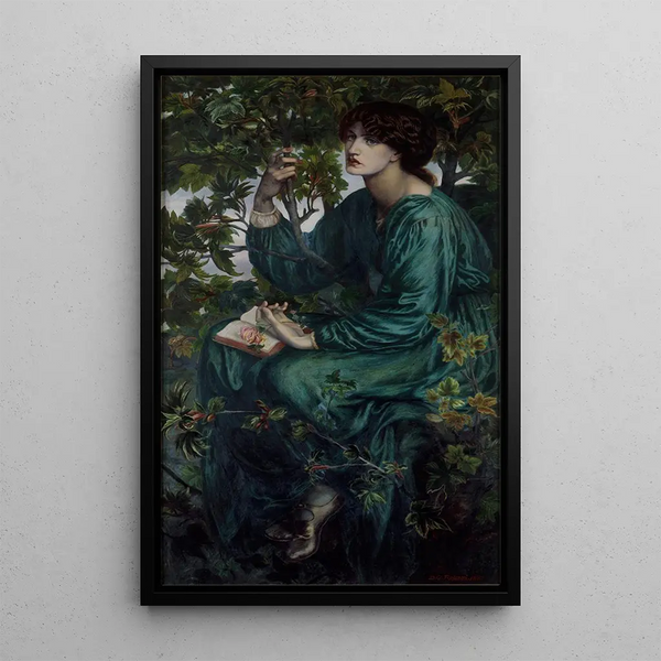 Le Rêve éveillé - Dante Gabriel Rossetti — inramlat konstverk på väggen