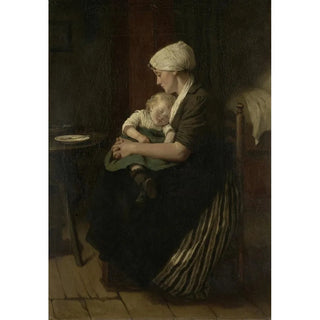 David Adolph Constant Artz - Lulled to Sleep.webp