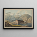 L'Hospice de la Grimsel - David Alois Schmid — inramlat konstverk på väggen