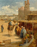 En marknad i Kairo - David Bates — vy av konstverket