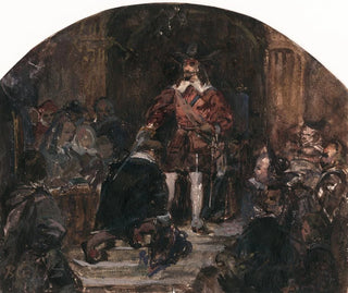 Gérard II ter Borch görs till riddare av kung Filip IV - David Bles — vy av konstverket