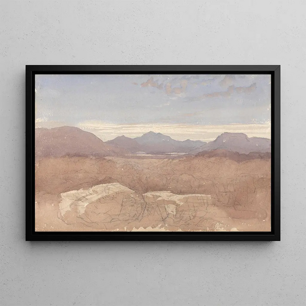 David Cox - A Mountainous View North Wales.webp