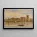 En båt framför Lambeth-palatset, London - David Cox — inramlat konstverk på väggen