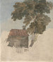 Chalet och träd - David Cox — vy av konstverket