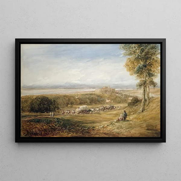 Lancaster, fred och krig - David Cox — inramlat konstverk på väggen