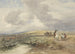 Landskap med resenärer - David Cox — vy av konstverket