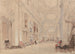 Bibliothèque longue au palais de Blenheim - David Cox — vy av konstverket