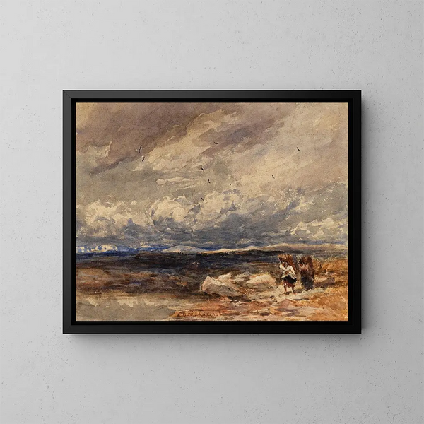Sur Carrington Moss - David Cox — inramlat konstverk på väggen