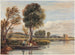 På Themsen - David Cox — vy av konstverket