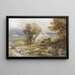 Moulin à eau, nord du Pays de Galles - David Cox — inramlat konstverk på väggen