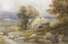 Moulin à eau, nord du Pays de Galles - David Cox — vy av konstverket