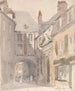 Place Saint-Barthélemy Rouen - David Cox — vy av konstverket