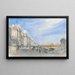 Pont Neuf från Quai de l'École, Paris - David Cox — inramlat konstverk på väggen