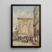 Reproduktion av målningen Porte Saint-Denis Paris - David Cox