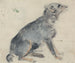Studie av en hund - David Cox — vy av konstverket