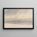 solnedgång från stranden - David Cox — inramlat konstverk på väggen