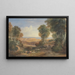 La jonction de la Severn et de la Wye avec Chepstow au loin - David Cox — inramlat konstverk på väggen