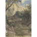 trappor för trädgården vid Haddon Hall Derbyshire - David Cox — vy av konstverket