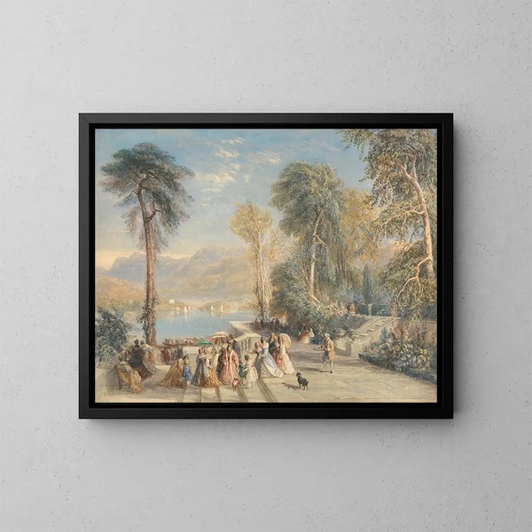 Windermere vid regattan - David Cox — inramlat konstverk på väggen